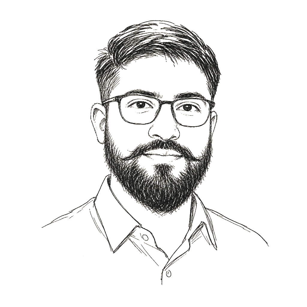 Sketch portrait of Pawan